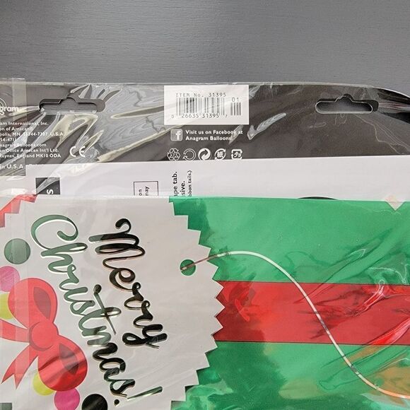 Ultra Shape Christmas Present Foil Balloon. - Picture 3 of 4